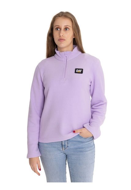 Polar Mujer Microfleece Quarter Zip Lila CAT