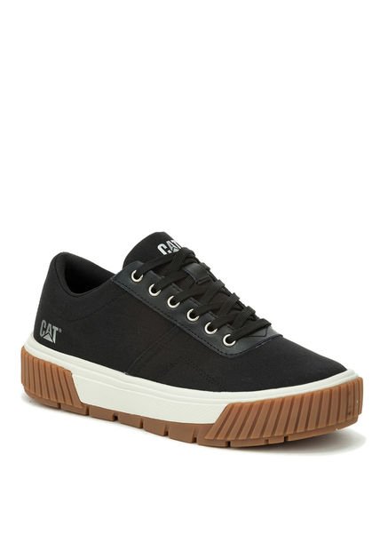 Zapatilla Casual Mujer Amp Canvas Negro CAT