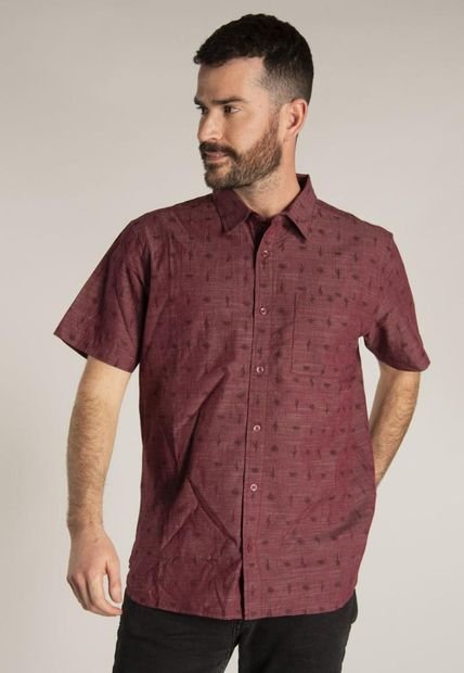 Camisa M/C Hombre Foundation S/S Ao Sh Roja CAT