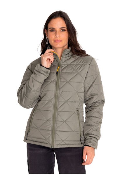 Chaqueta Mujer Medium Insulated Quilted Gris CAT