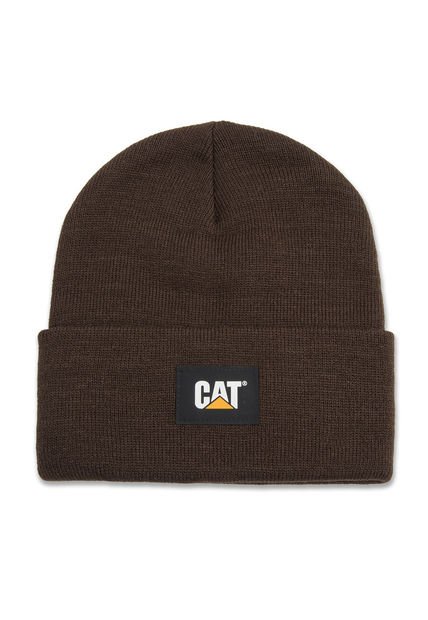 Gorro Casual Hombre Cat Label Cuff Beanie Café CAT