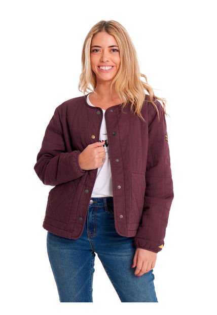 Chaqueta Mujer Heritage Uniform LW Quilted Burdeo CAT