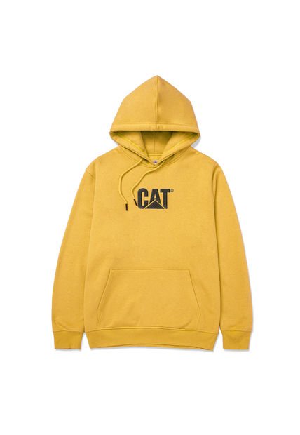 Polerón Hombre Fleece Cat Logo Pullover Amarillo CAT