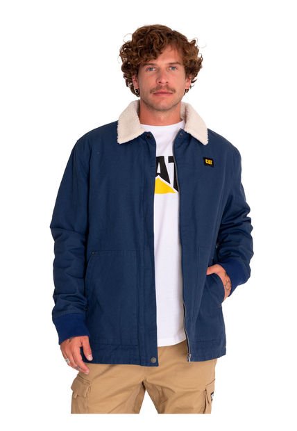 Chaqueta Hombre Sherpa Lined Chore Azul CAT