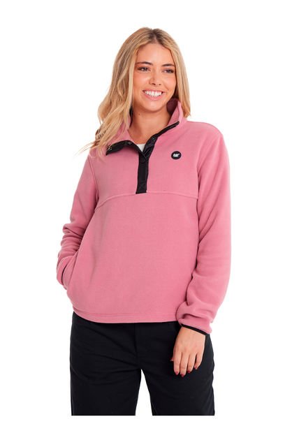 Polar Mujer W Polar Fleece Half Snap PoRosado CAT