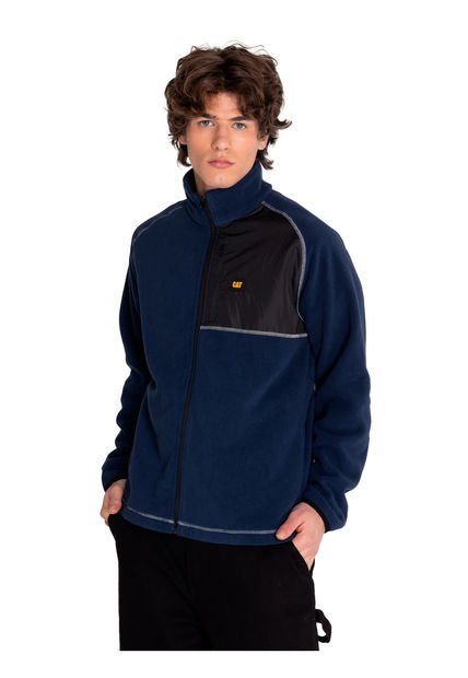 Polar Hombre Polar Fleece Full Zip Jacket Azul CAT