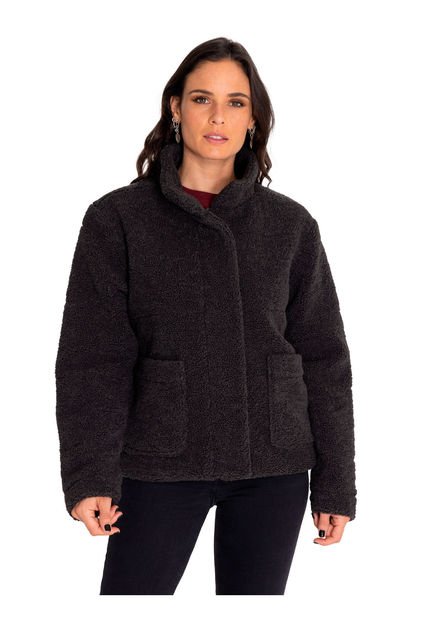 Polar Mujer Insulated Full Zip Teddy Jacket Negro CAT