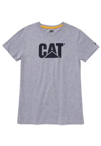 Polera Manga Corta Mujer Women'S Tm Logo Tee Gris CAT