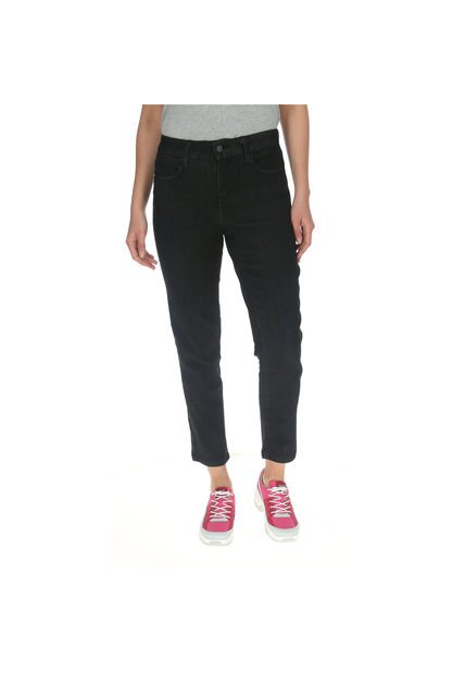 Jeans Mujer Symbol High Rise Straight Negro CAT