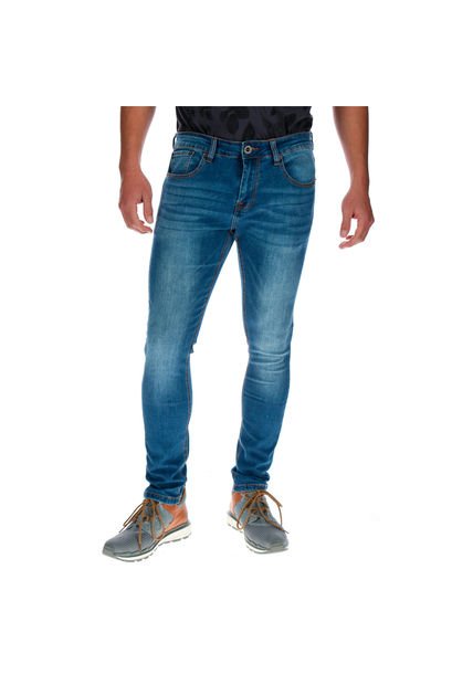 Jeans Hombre Ninety Eight Skinny Azul CAT