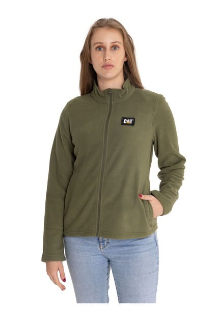 Polar Mujer Microfleece Full Zip Verde Musgo CAT