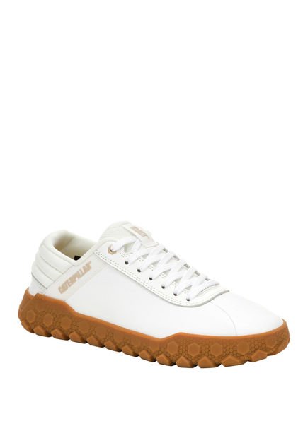 Zapatilla Cuero Mujer Hex Plus Blanco CAT