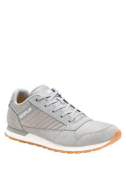 Zapatilla Cuero Hombre Ventura Gris Claro CAT