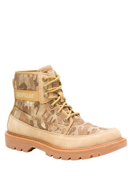 Botin Hombre Colorado 2 Canvas Beige CAT