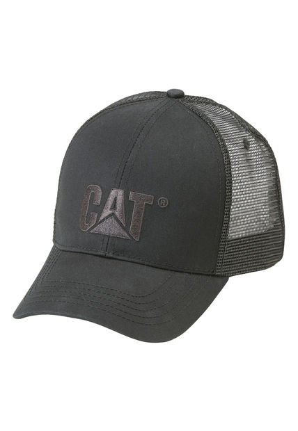 Jockey Hombre Raised Logo Cap Negro Cat