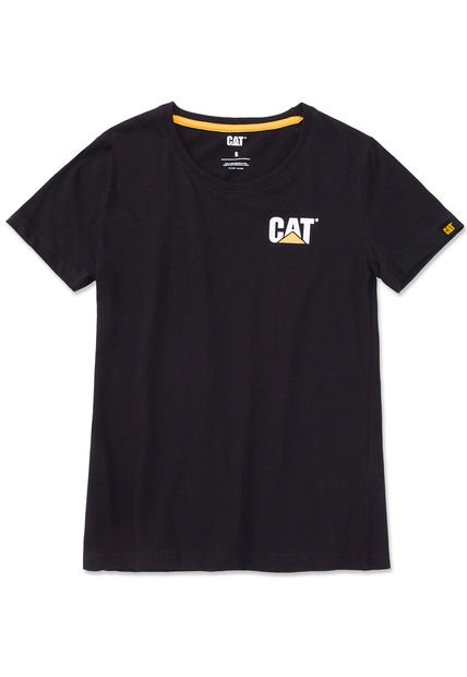 Polera Manga Corta Mujer Women'S TrademarkNegro CAT