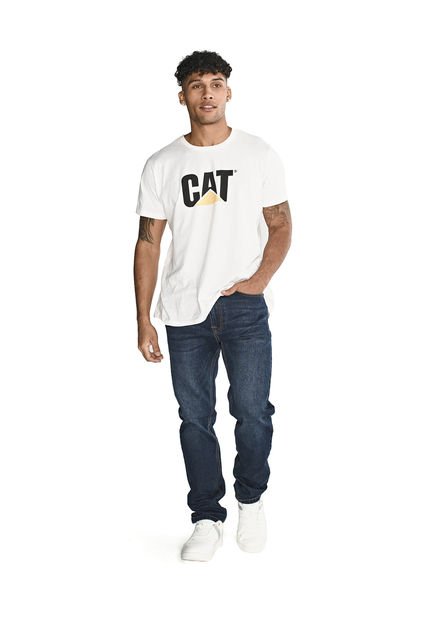 Jeans Eco Stretch Denim Blanco Hombre CAT