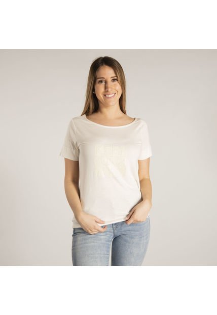 Polera M/C Mujer W Keep Your Cool Tee Blanco CAT