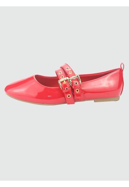 Ballerina Miu-3 Casual Rojo Chalada