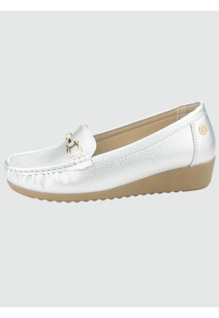 Mocasin Malu-2 Casual Plateado Chalada