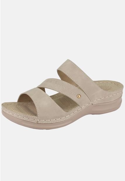 Sandalia Kon-10 Casual Beige Chalada