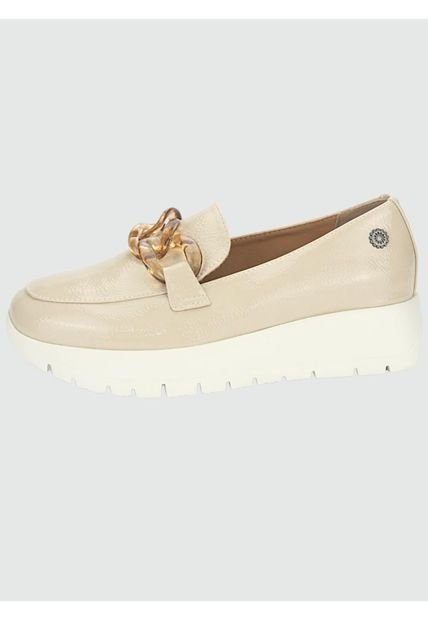 Mocasin Wonder-1 Casual Beige Chalada