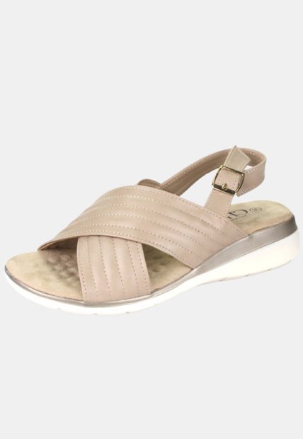 Sandalia Floro-3 Casual Beige Chalada