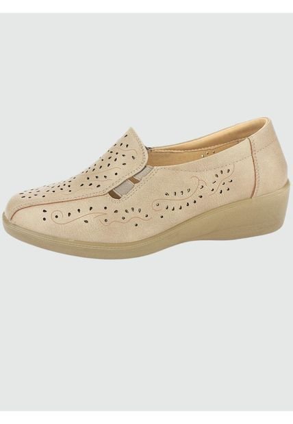 Mocasin Dina-1 Casual Beige Chalada