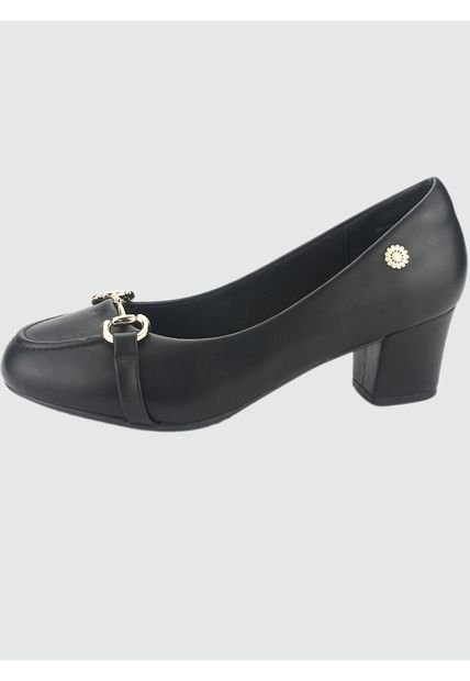 Mocasin Flexi-47 Casual Negro Chalada