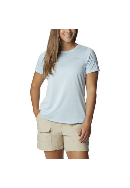 Polera M/C Alpine Chill Zero Celeste Mujer Columbia