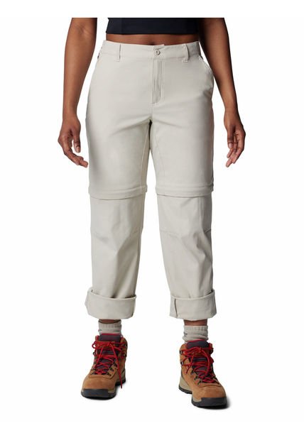 Pantalón Mujer Leslie Convert Beige Columbia.