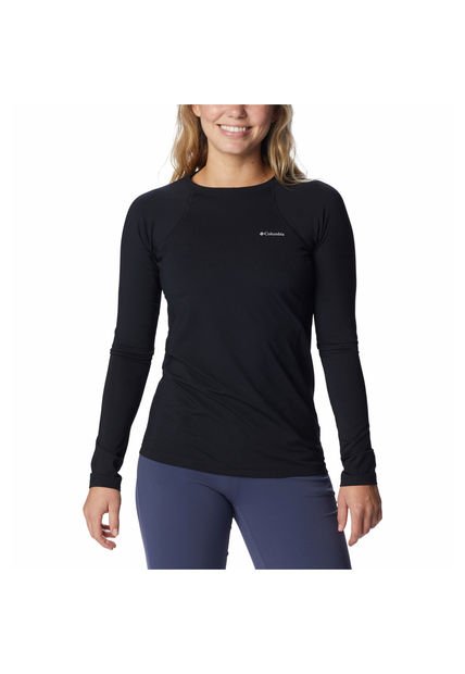 Polera Primera Capa Mujer Midweight Stch Negro Columbia