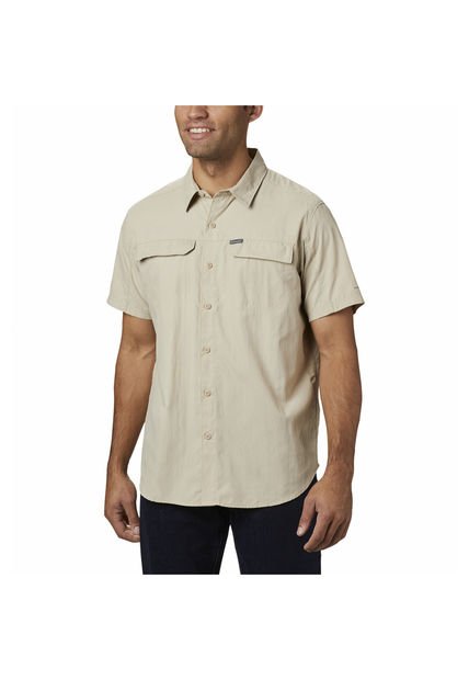 Camisa M/C Hombre Silver Ridge 2.0 Beige Columbia