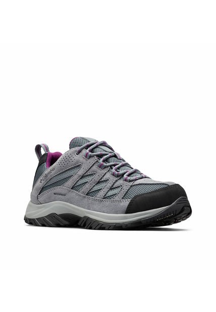 Zapatilla Mujer Crestwood Waterproof Gris Columbia