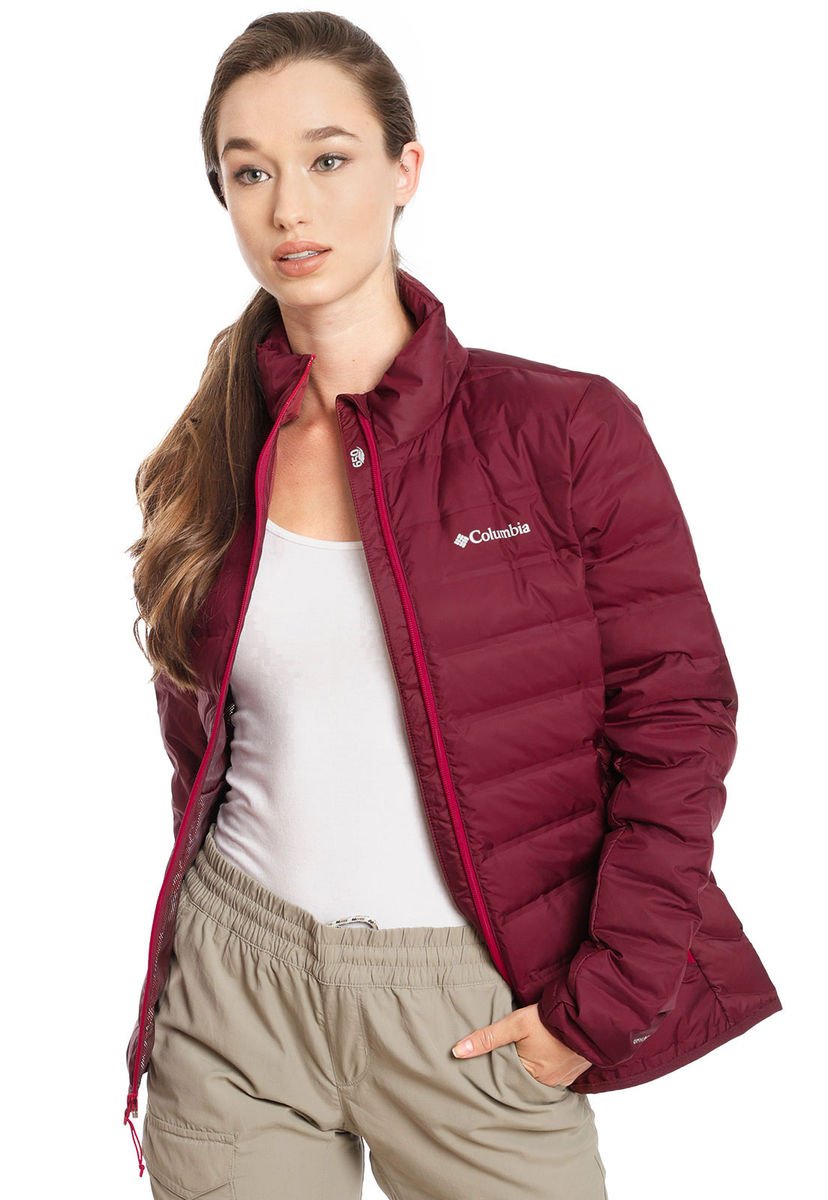 Chaqueta Columbia Charter Oak Down Jkt Burdeo Calce Regular Compra