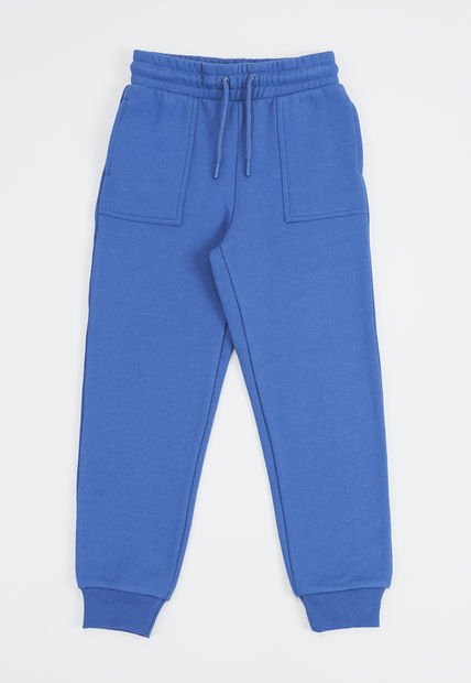 Pantalón De Buzo Niño Kids Basico Azul Corona