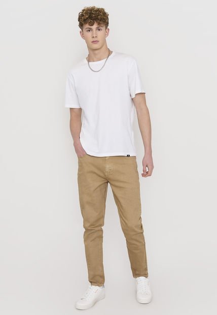 Jeans Hombre Skinny Fit Camel Corona