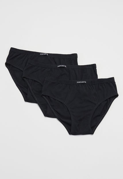 Slip Hombre Tripack Mix Negro/Gris Corona