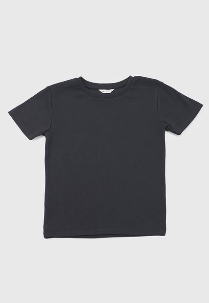 Polera Niña Teen M/C Rib Negro Corona