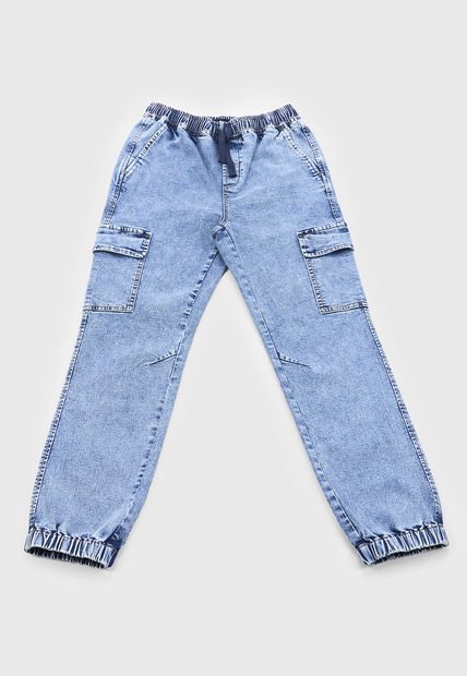 Jeans Niño Teen Cargo Azul Corona