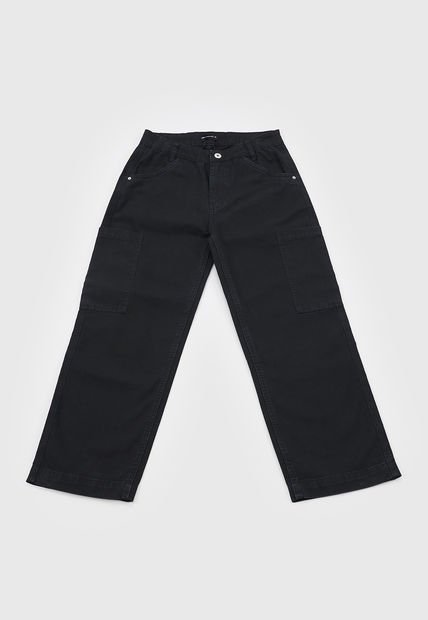 Pantalon Niño Teen Cargo Negro Corona