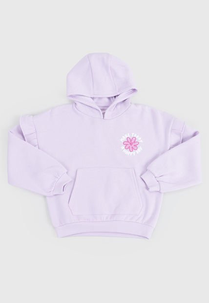 Poleron Niña Kids Hoodie Rosado Corona