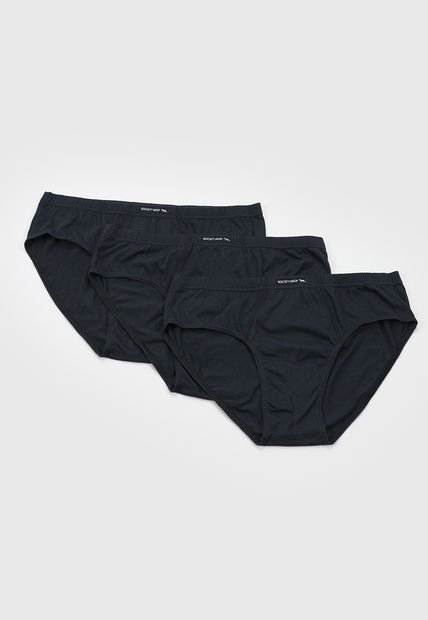 Slip Hombre Tripack Color Negro Corona