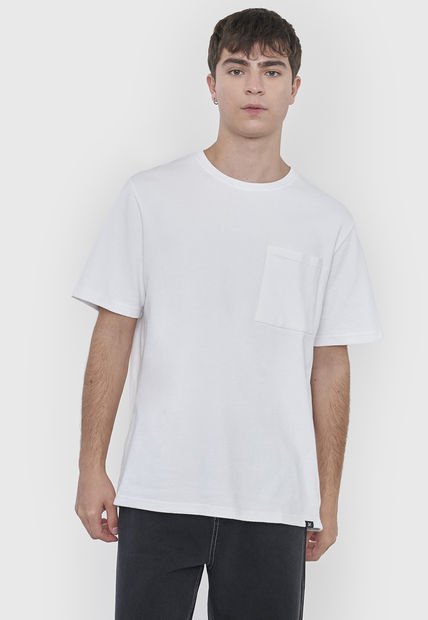 Polera Hombre Tejida Bolsillo Blanco Corona