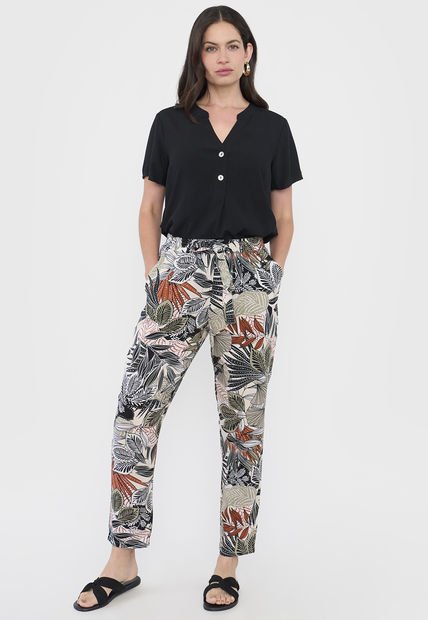 Pantalón Mujer Lazo Ecru Corona