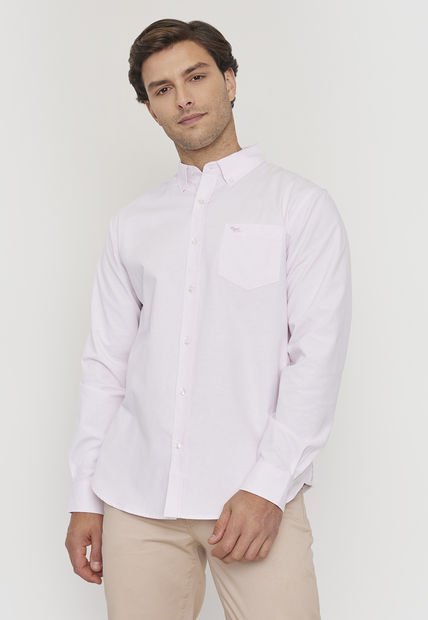 Camisa Hombre Oxford Rosado Corona