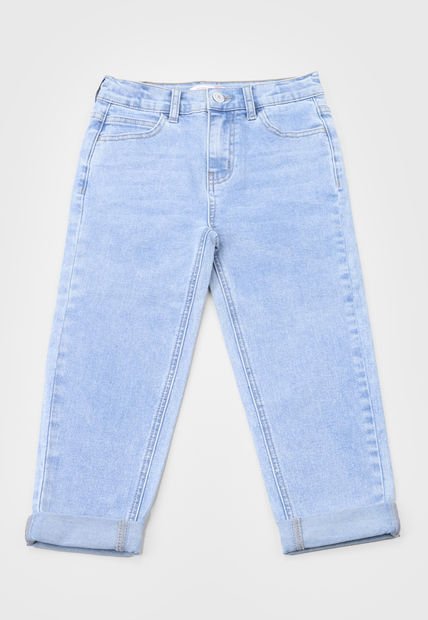 Jeans Niña Kids Mom Fit Azul Claro Corona