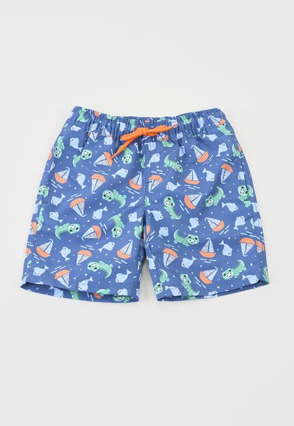 Traje De Baño Bebe Niño Short Navy Corona