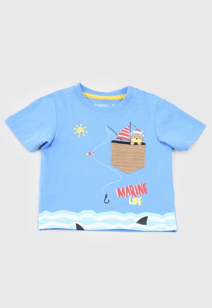 Polera Bebe Niño Focal Azul Corona