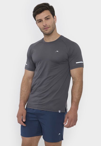 Polera Hombre Deportiva Mesh 2 Charcoal Corona